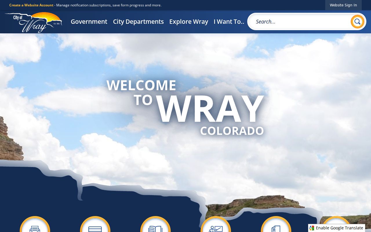 City of Wray home page